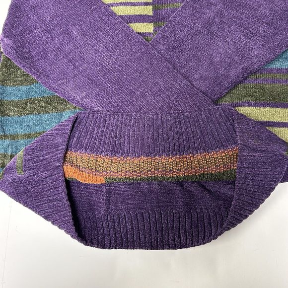 Steve Harvey Striped NWT Men Sweater Pullover  Striped L Purple - Picture 6 of 12